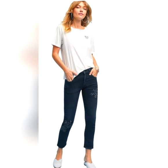 Citizens of Humanity Elsa Embroidered Blossom Slim Fit Ladies Jeans Size 24 - Picture 1 of 7